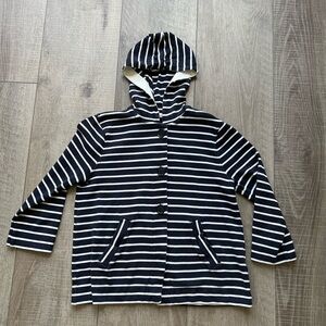 J. Crew 3/4th Sleeve Button Down Hoodie Size Medium